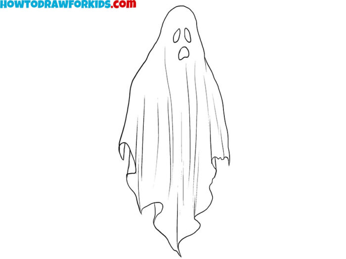 Cartoon Ghost Coloring Page