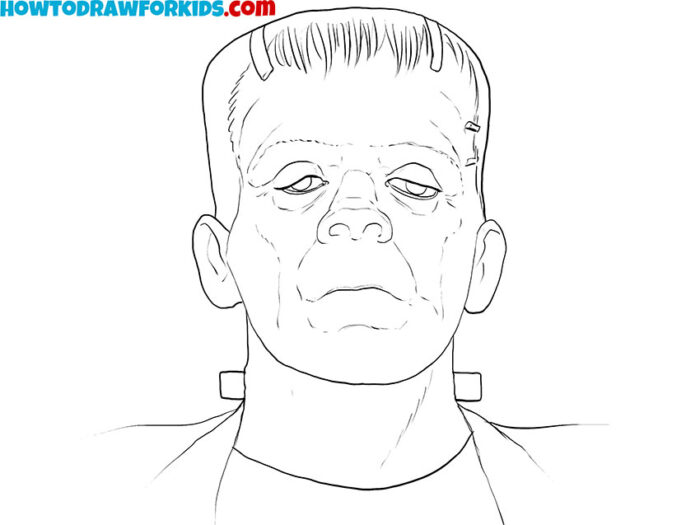 Frankenstein's Monster Head coloring page