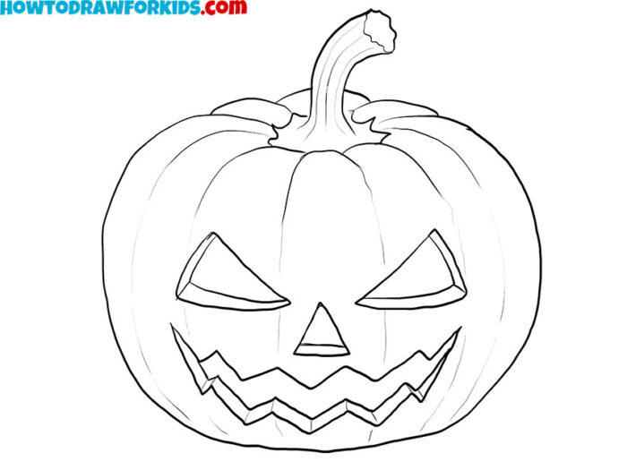 Halloween pumpkin coloring page