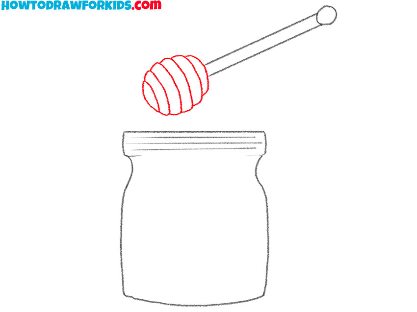 jar of honey drawing