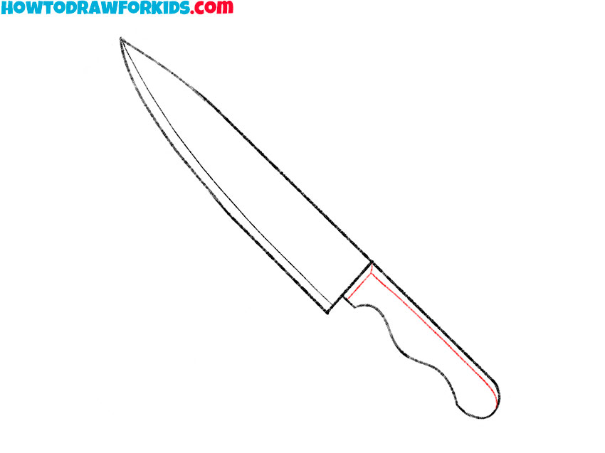 easy knife drawing
