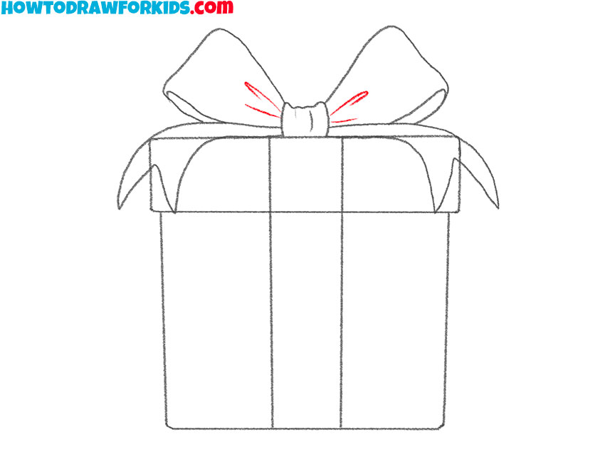easy present box drawing