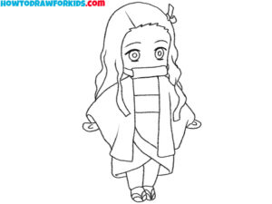 How to Draw Nezuko - Easy Drawing Tutorial For Kids