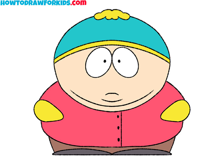 how to draw eric cartman easy