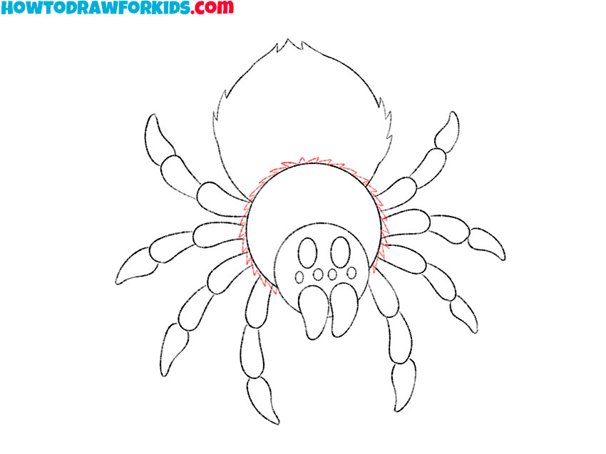 Add more hair to the spider