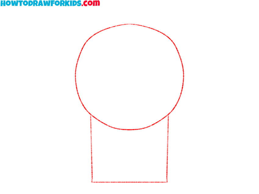 Draw the Kyle Broflovski head and torso