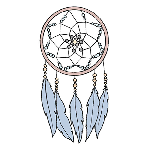 How to Draw a Dream Catcher