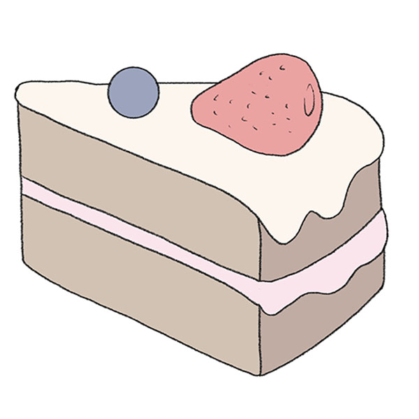 How to Draw a Piece of Cake