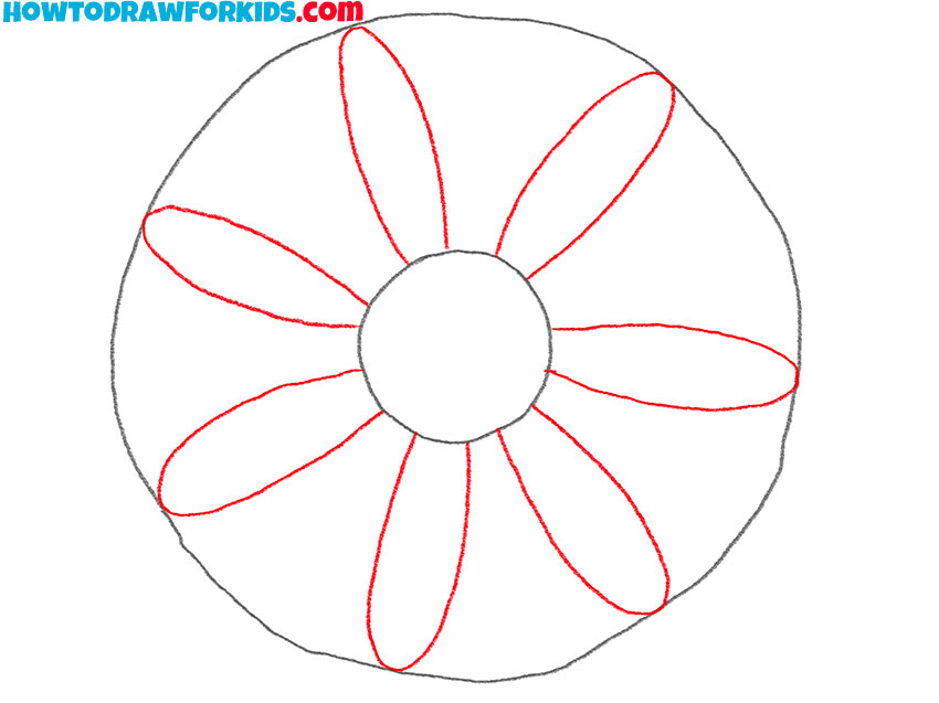how to draw a daisy flower simple