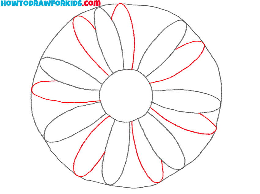 how to easily draw a daisy flower