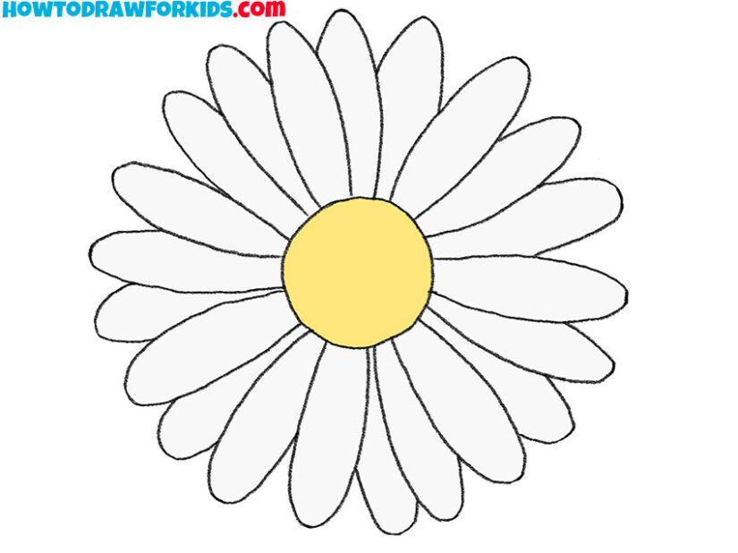 How to Draw a Daisy Flower Easy Drawing Tutorial For Kids