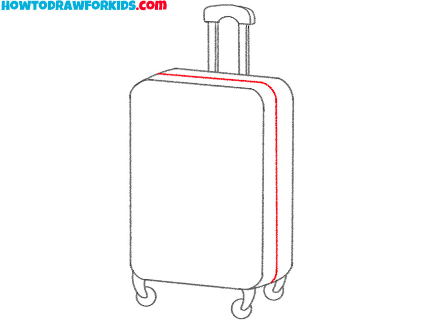 draw a suitcase