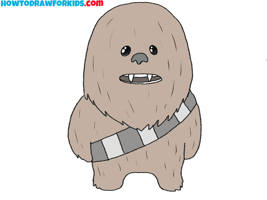 how to draw chewbacca easy