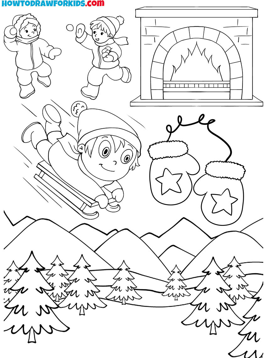 Winter Coloring Pages Featured Image