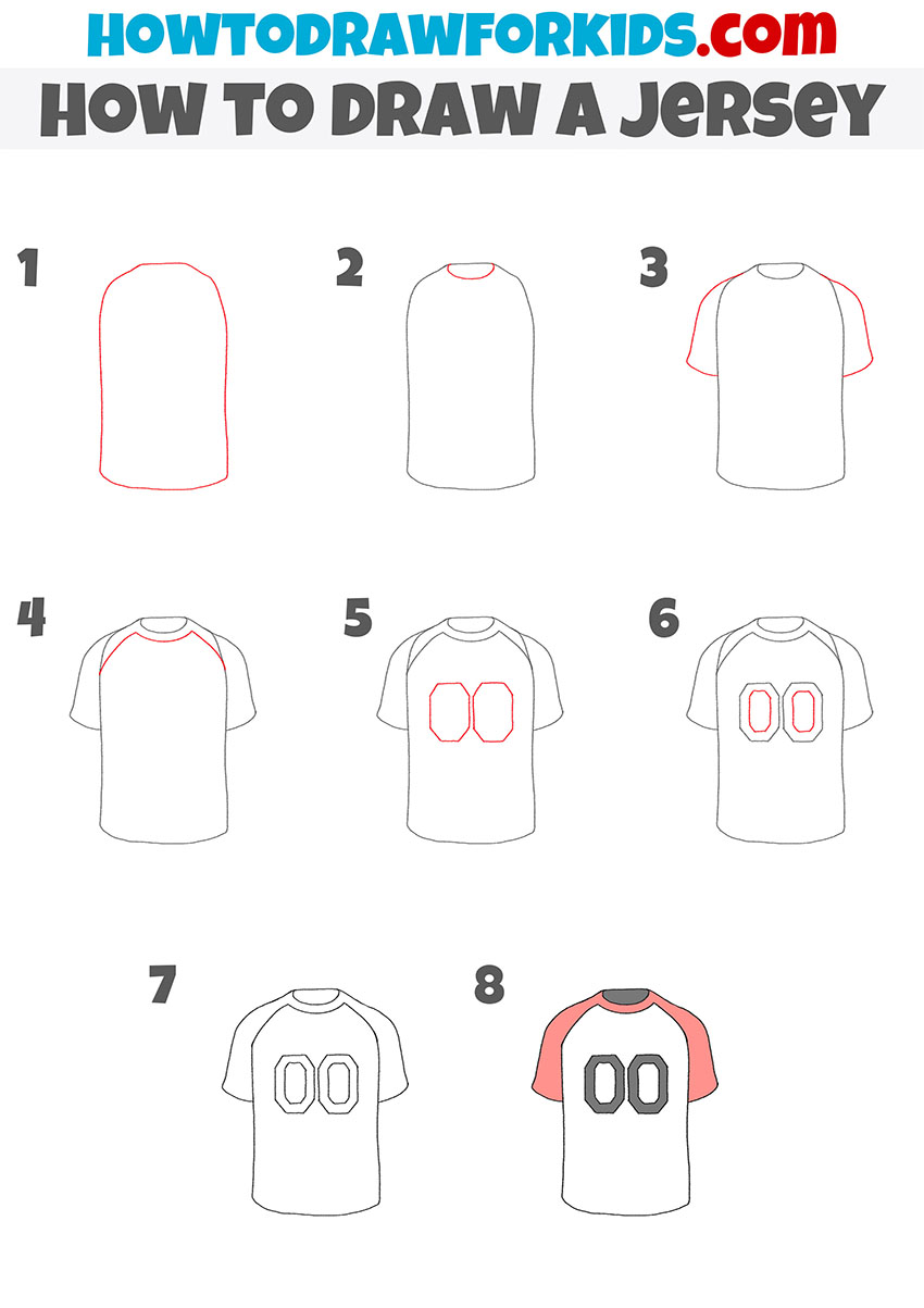 How to Draw a Jersey Easy Drawing Tutorial For Kids