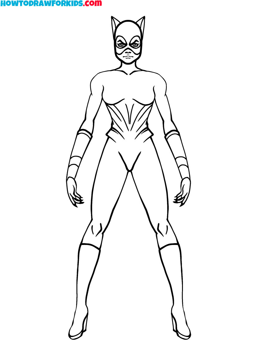 Catwoman printable colorings