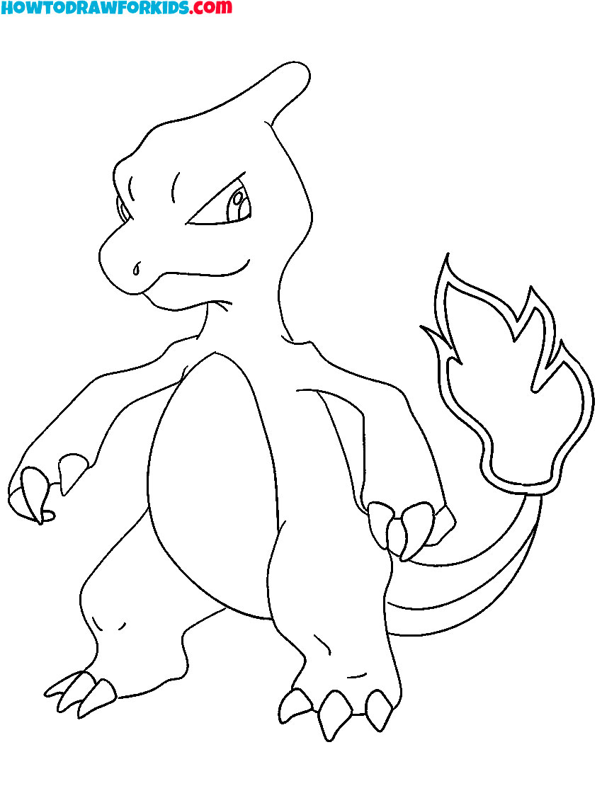 Charmeleon pokemon coloring pages
