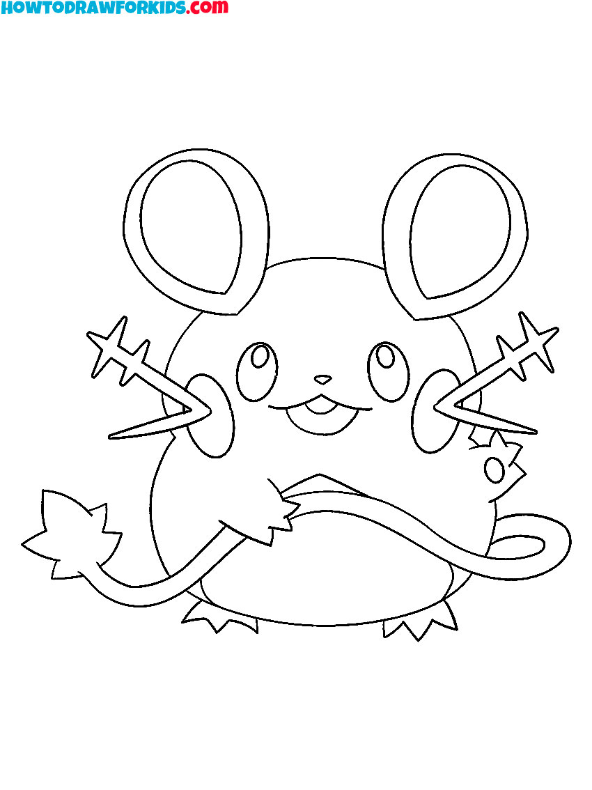 Dedenne pokemon coloring pages