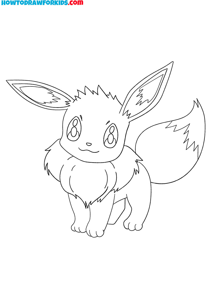 Eevee pokemon coloring pages