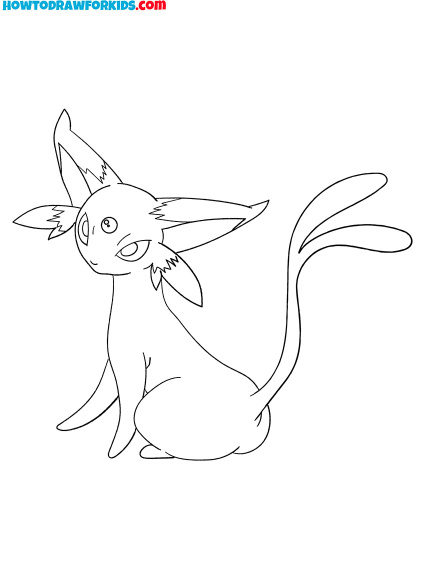 Espeon pokemon coloring pages