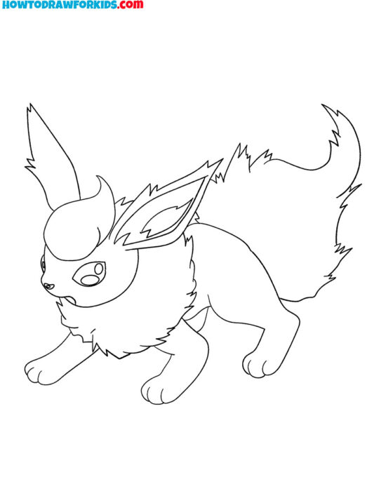 Flareon pokemon coloring pages