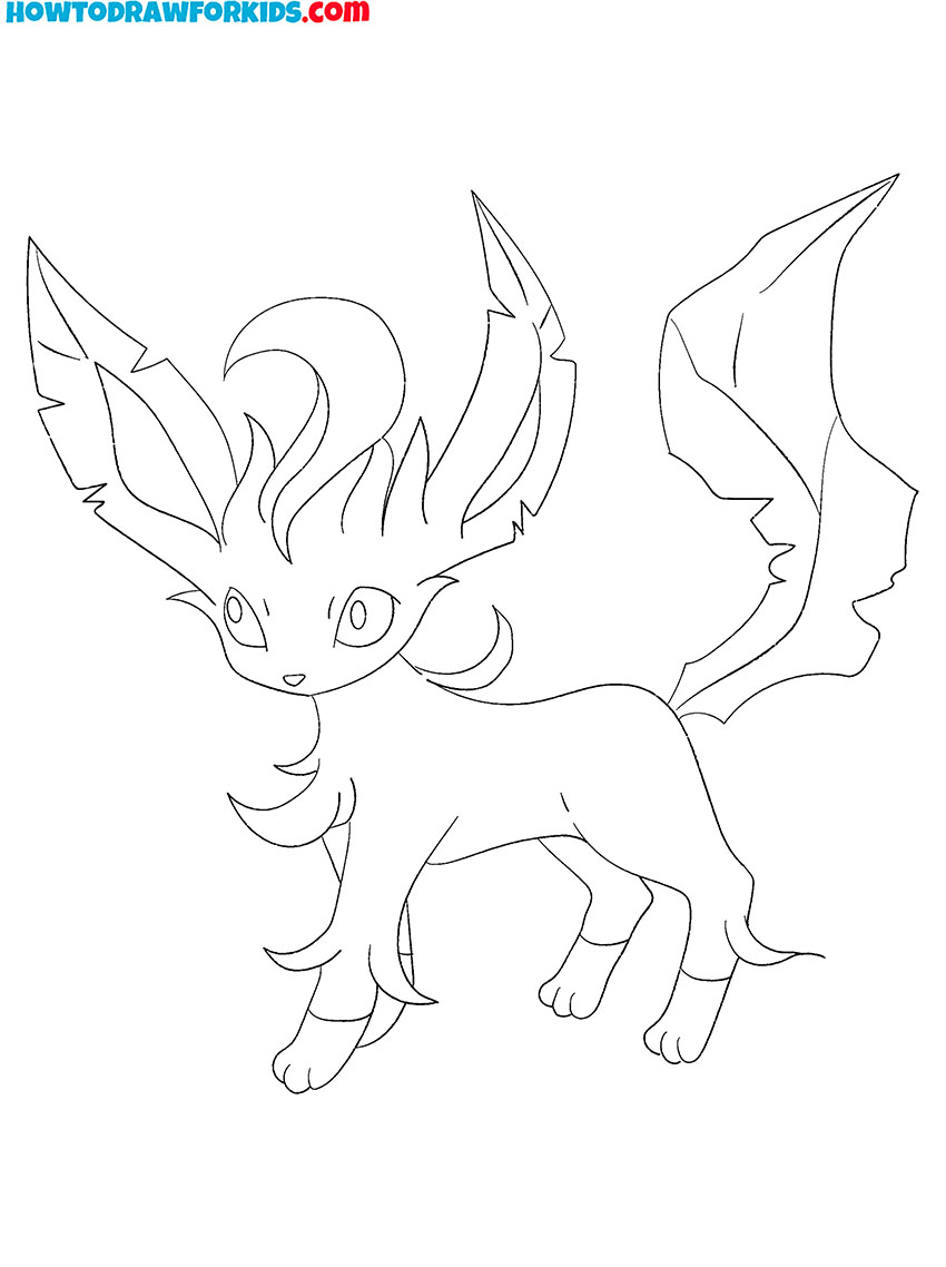 Leafeon pokemon coloring pages