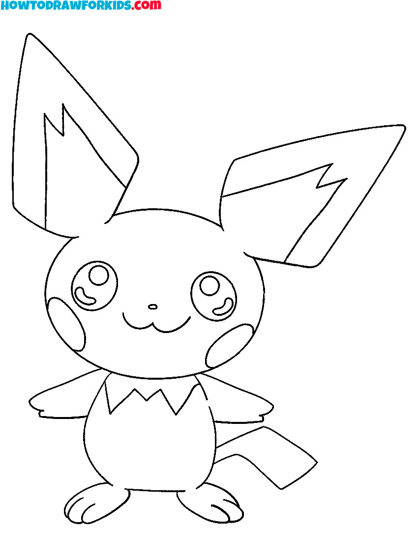 Pichu pokemon coloring pages