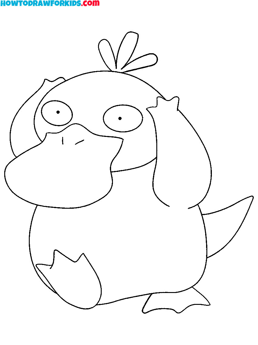 Psyduck pokemon coloring pages