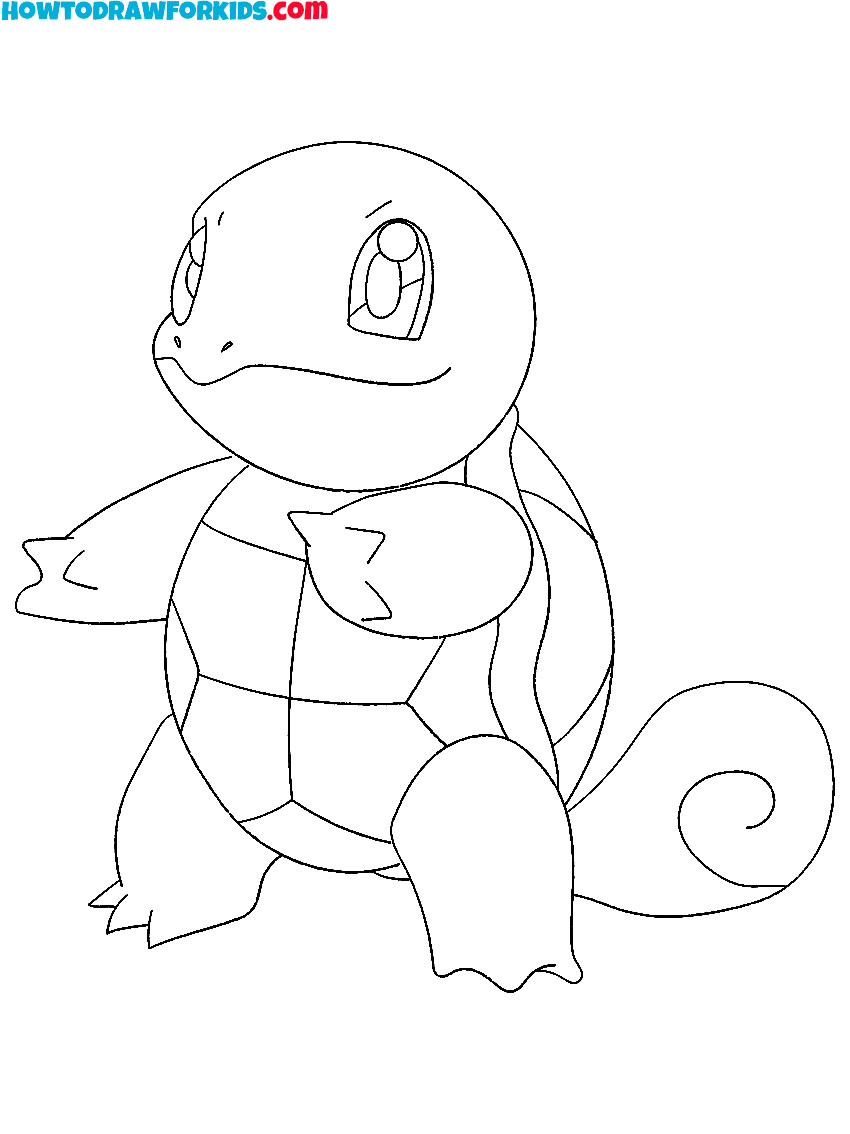 Squirtle pokemon coloring pages