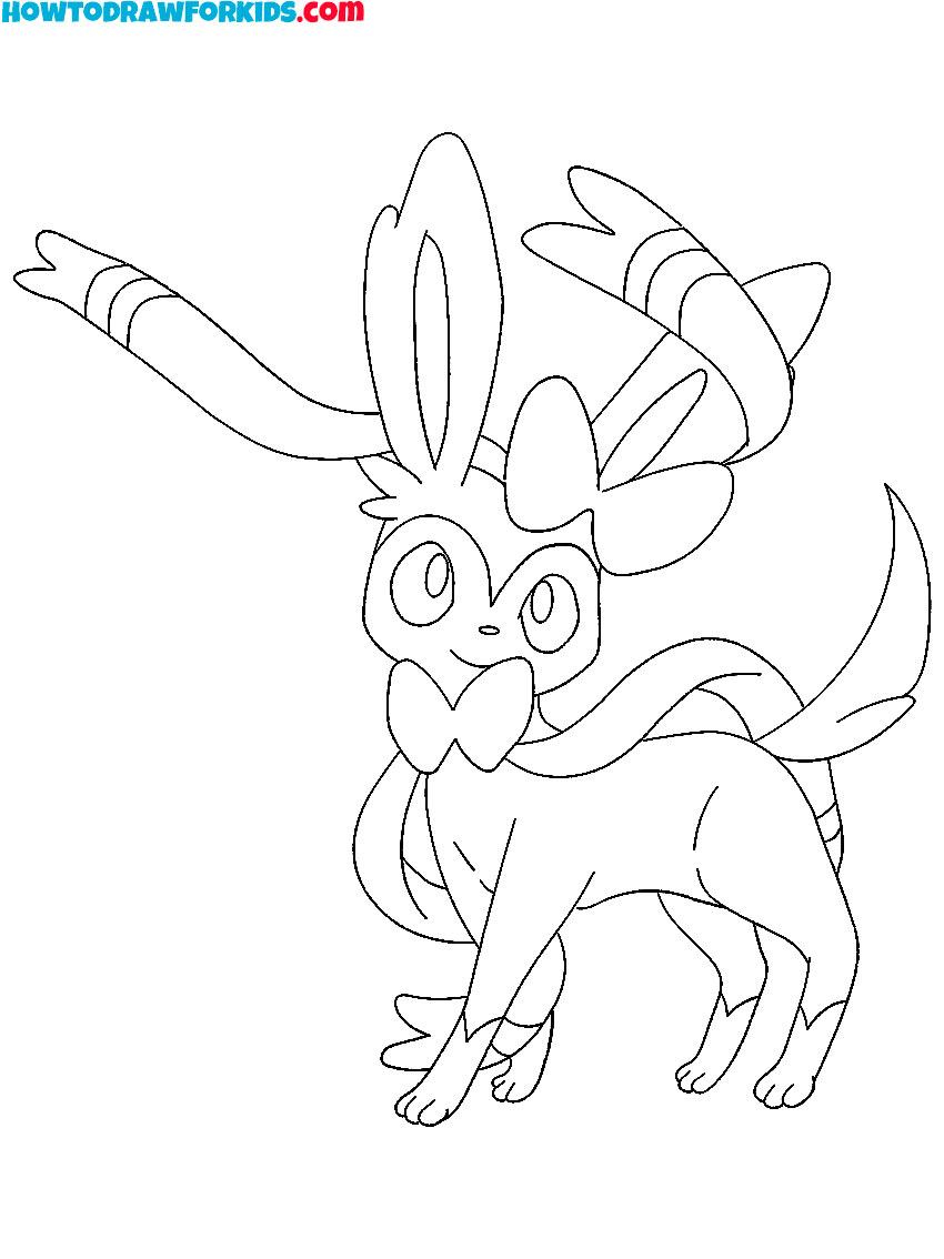 Sylveon pokemon coloring pages
