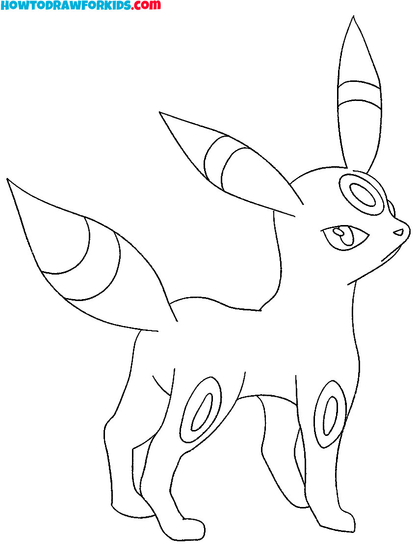Umbreon pokemon coloring pages