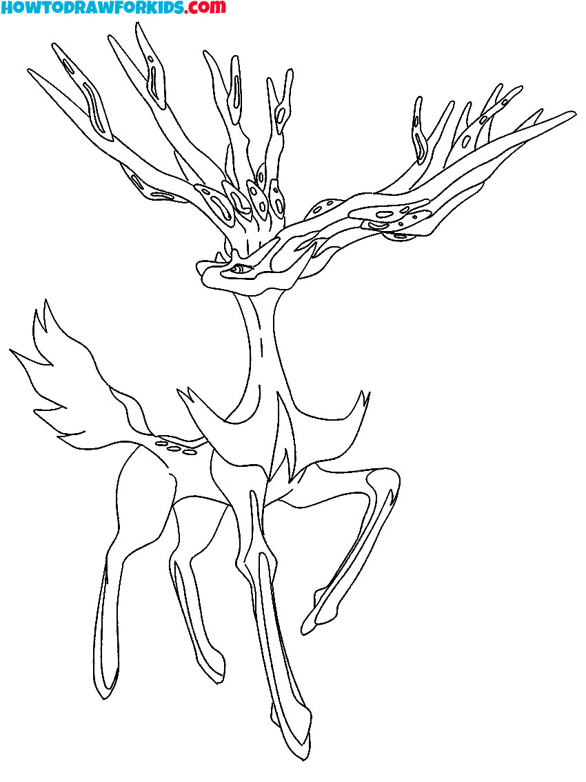Xerneas pokemon coloring pages