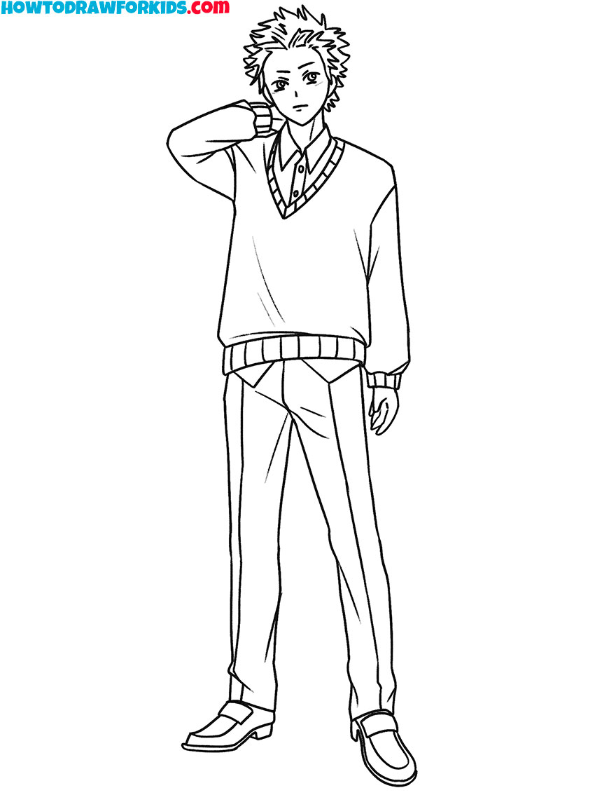 anime coloring pages boy