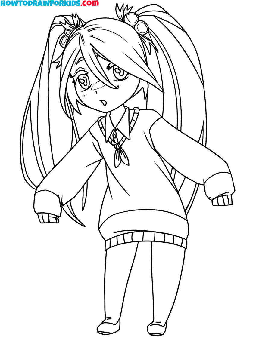anime coloring pages chibi