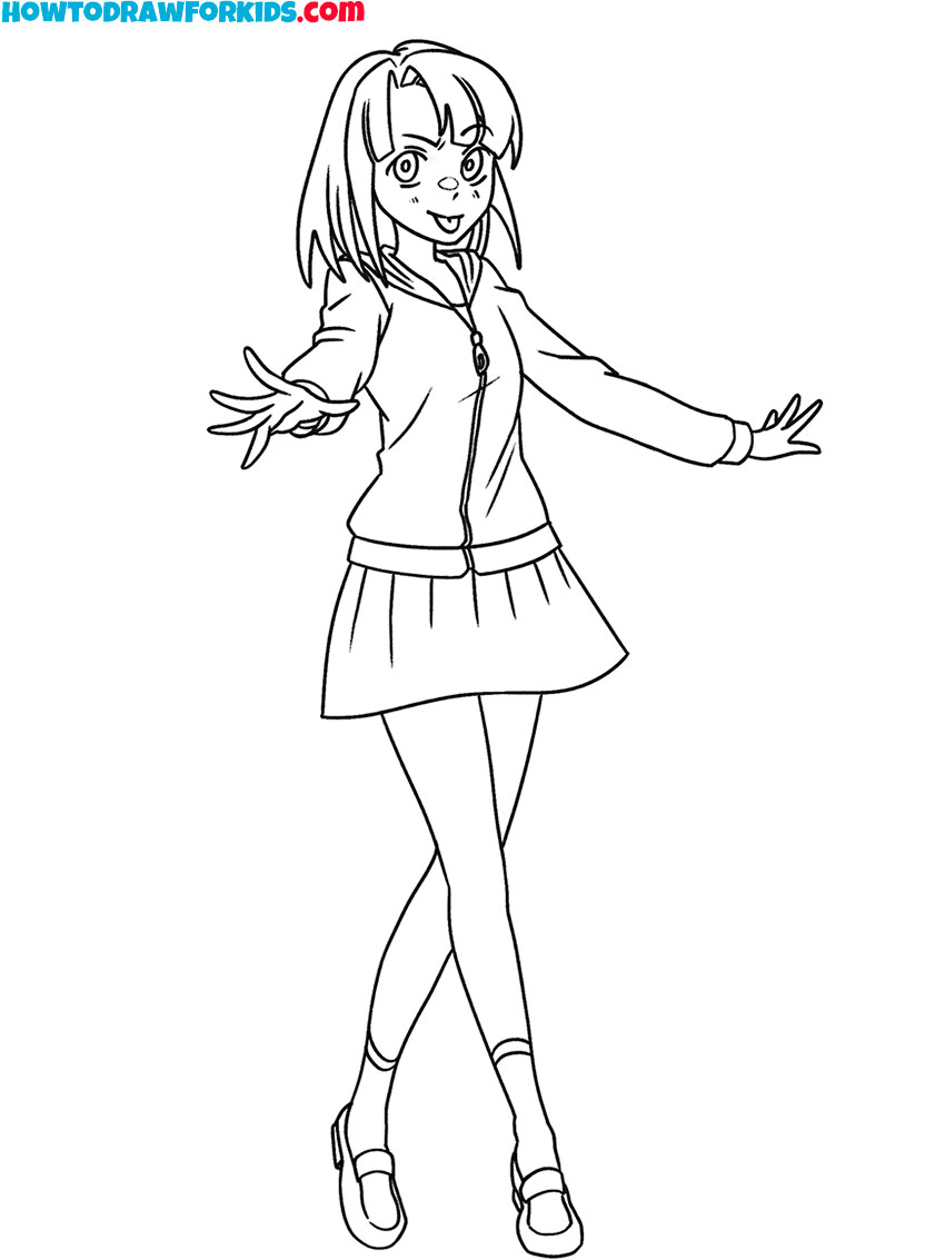 anime coloring pages cute girl