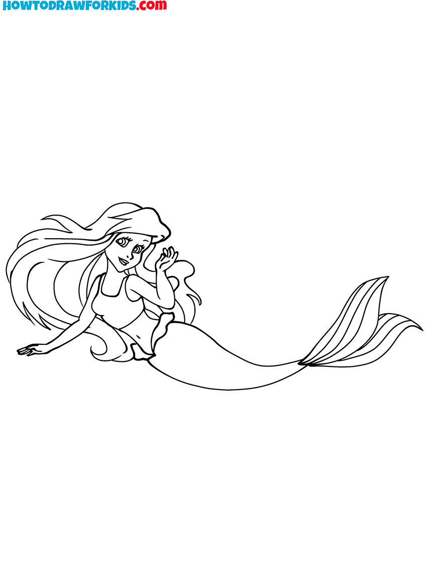 ariel the little mermaid coloring pages free
