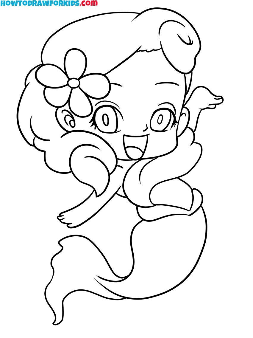 baby little mermaid coloring pages