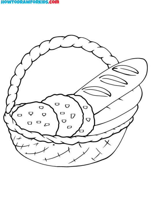 bakery food coloring pages printable pdf
