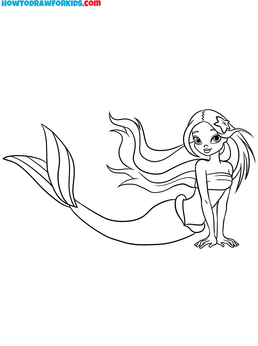 beautiful mermaid coloring pages