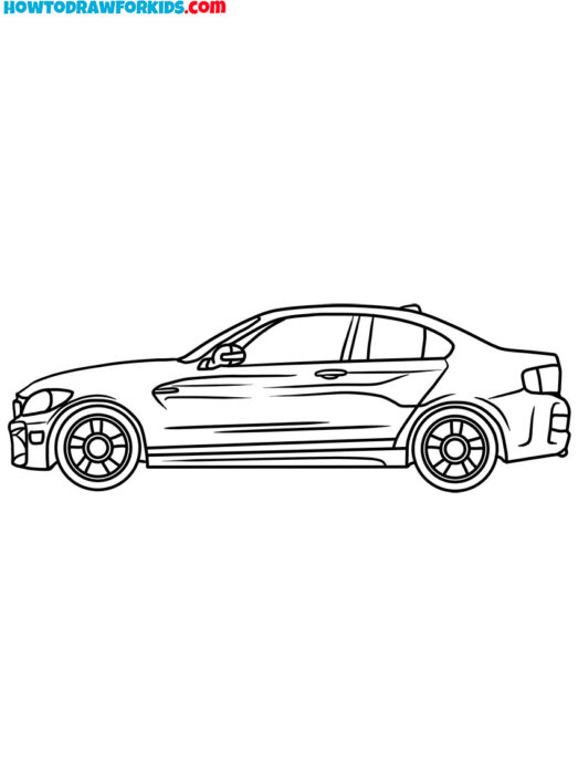 car side view coloring pages