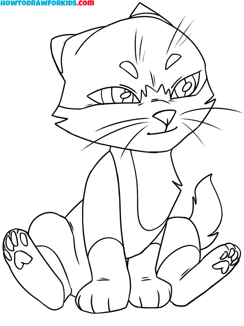 cartoon cat coloring pages