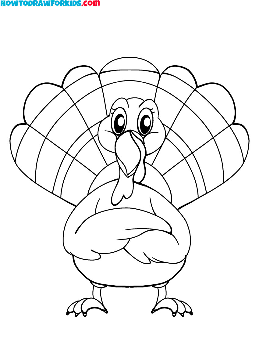 cartoon turkey coloring pages