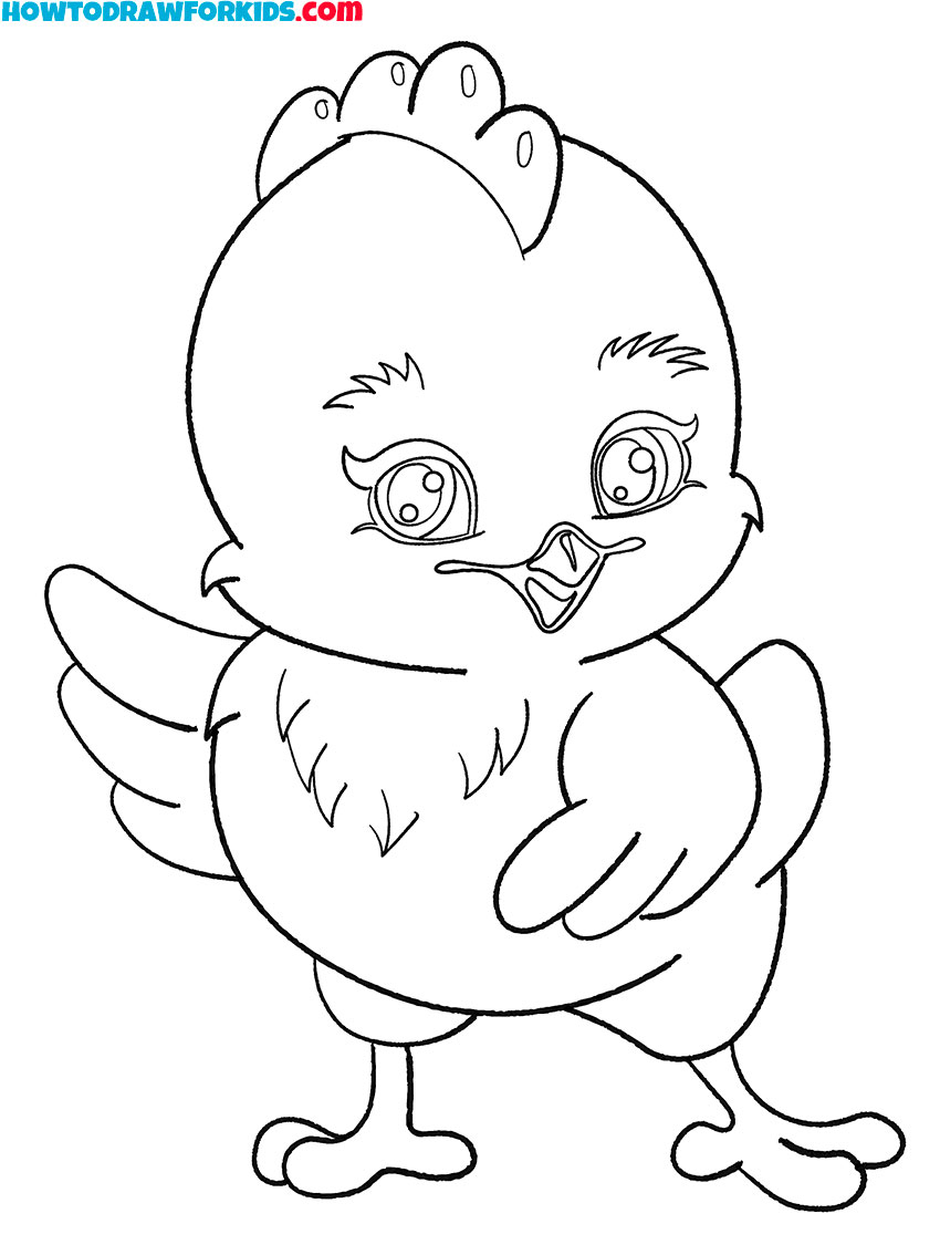 chick printable coloring page