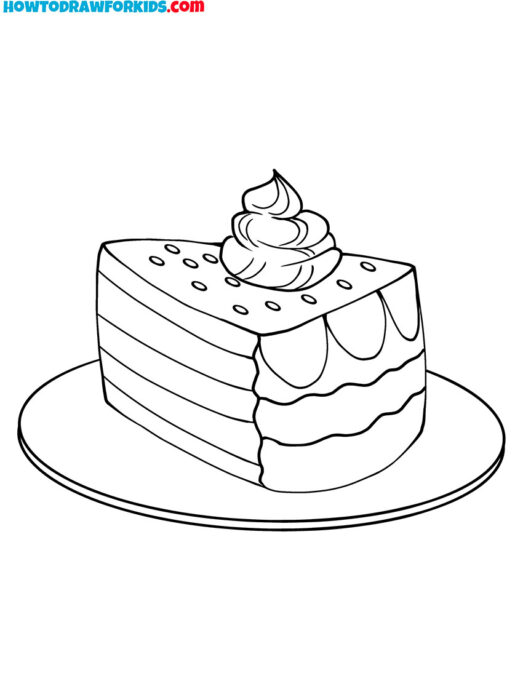 dessert food coloring page printable pdf