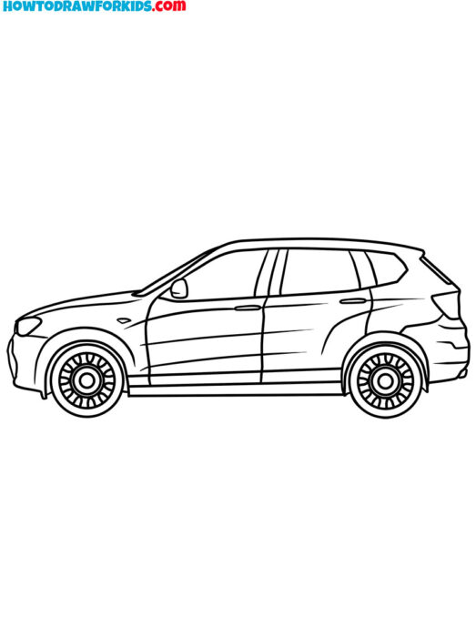 easy car coloring pages