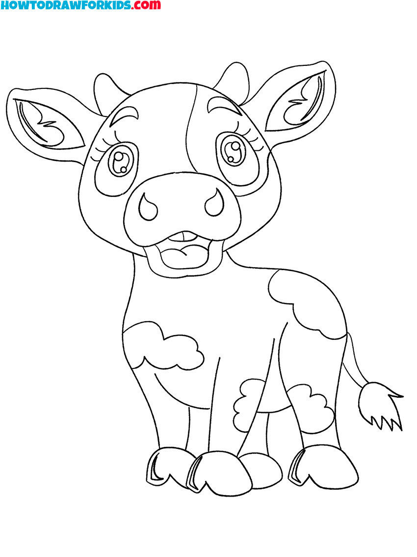 funny cow printable colorings