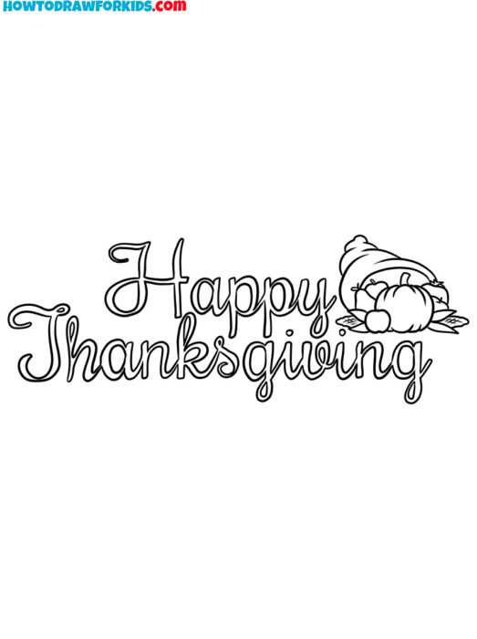 happy thanksgiving day coloring pages