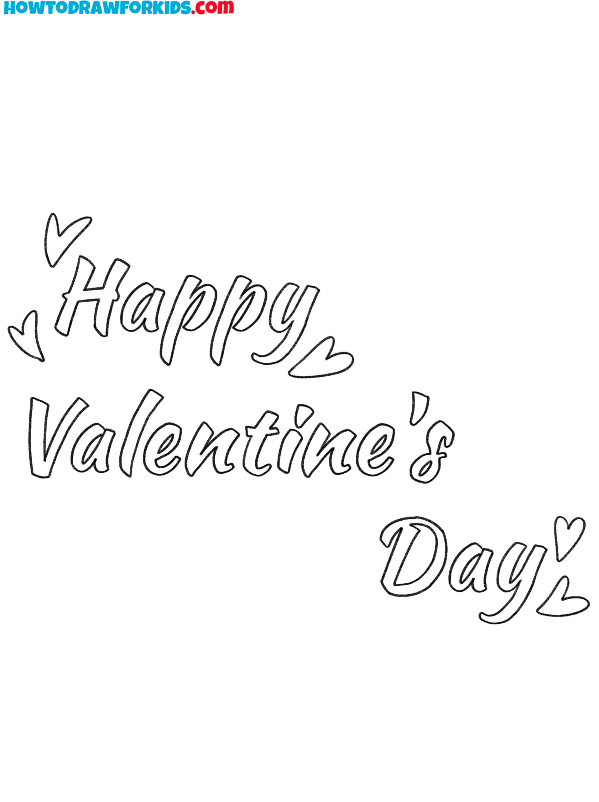 happy valentines day coloring pages pdf