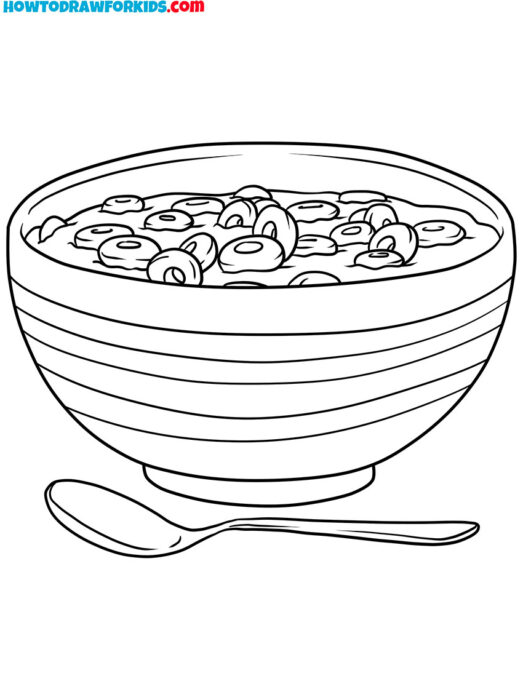 healthy breakfast coloring pages printable pdf