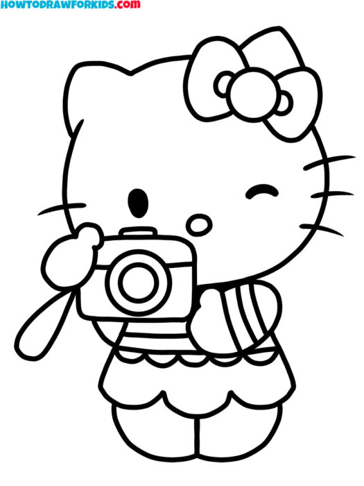 hello kitty with camera colorings